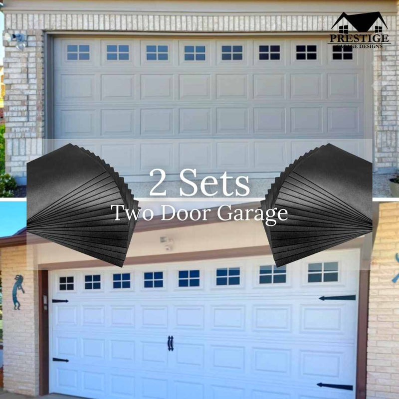 Magnetic Window Accents Faux Garage Window Set (16-PCS)