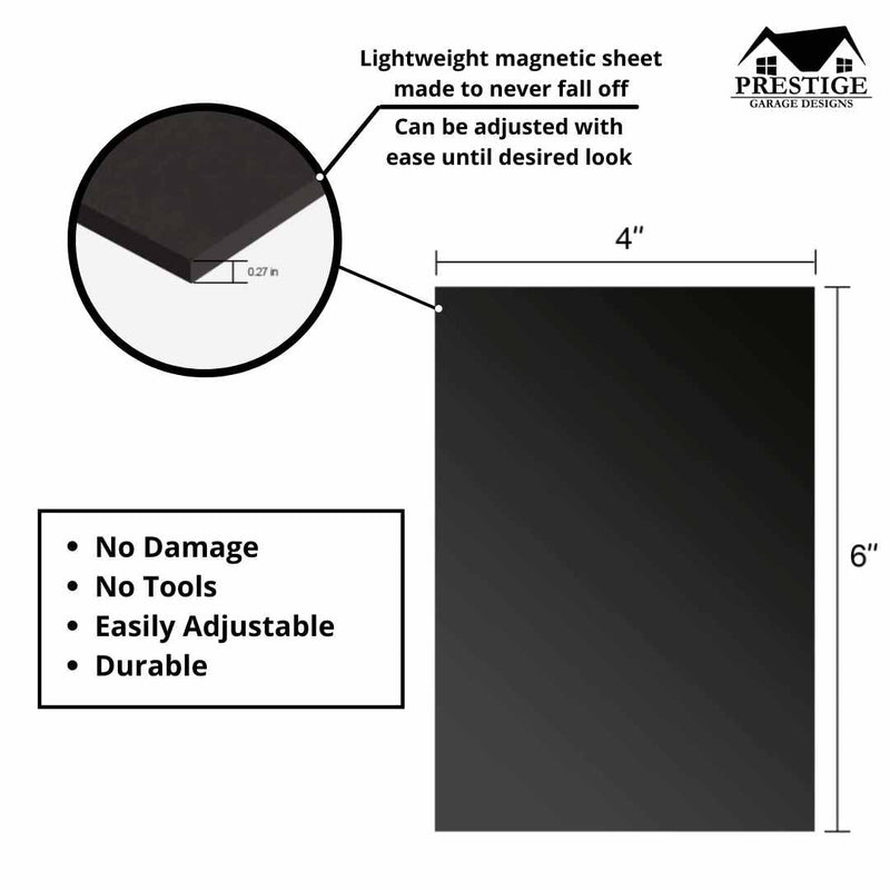 Magnetic Window Accents Faux Garage Window Set (16-PCS)