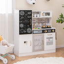 Pretend Play Kitchen with Utensils for Kids Aged 3+-White by LJGDeals