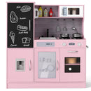 Pretend Play Kitchen with Utensils for Kids Aged 3+-White by LJGDeals