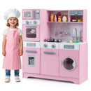 Pretend Play Kitchen Wooden Toy Set Kitchen Accessory Playset with Real Lights Sounds by LJGDeals