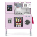 Pretend Play Kitchen Toy Kitchen Playset with Range Hood Ice Maker and Telephone by LJGDeals