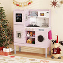 Pretend Play Kitchen Toy Kitchen Playset with Range Hood Ice Maker and Telephone by LJGDeals