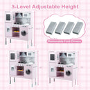 Pretend Play Kitchen Toy Kitchen Playset with Range Hood Ice Maker and Telephone by LJGDeals