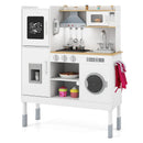 Pretend Play Kitchen Toy Kitchen Playset with Range Hood Ice Maker and Telephone by LJGDeals