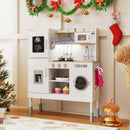 Pretend Play Kitchen Toy Kitchen Playset with Range Hood Ice Maker and Telephone by LJGDeals
