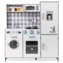 Pretend Play Kitchen for Kids Aged 3+ with Real Sounds and Lights-White by LJGDeals