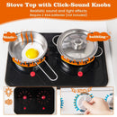 Pretend Play Kitchen for Kids Aged 3+ with Real Sounds and Lights-White by LJGDeals
