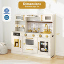 Pretend Toy Kitchen Set with Stoves and Water Dispenser-Beige by LJGDeals