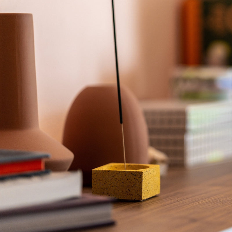 Square Incense Holder | Marigold Terrazzo