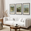 Monet Set of 3 Printable Exhibition Posters by Wall Art Set