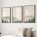 Nature Prints Modern Minimal Forest Wall Art Set by Wall Art Set