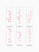 Pink Rose Toast 2.0 - POP 9oz Flute