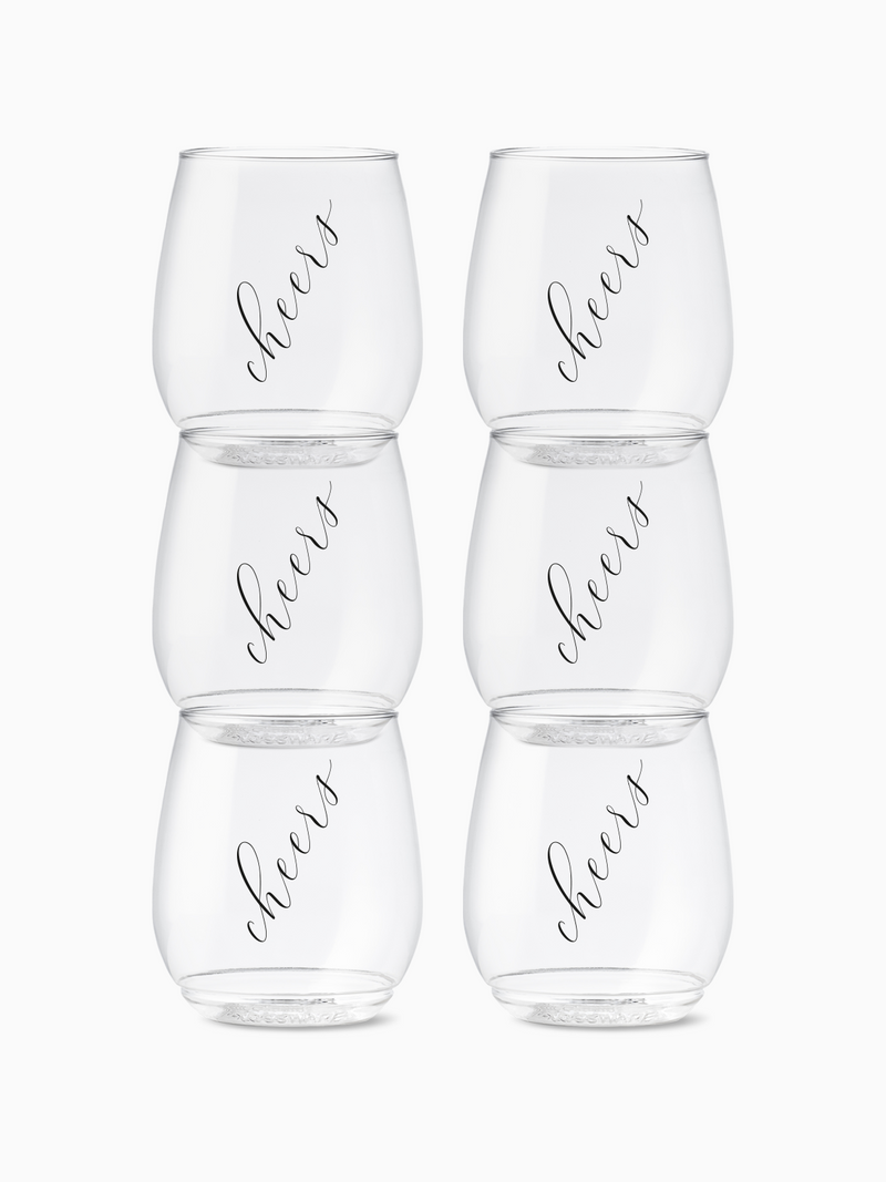 Classic Cheers (Black) - POP 14oz Vino