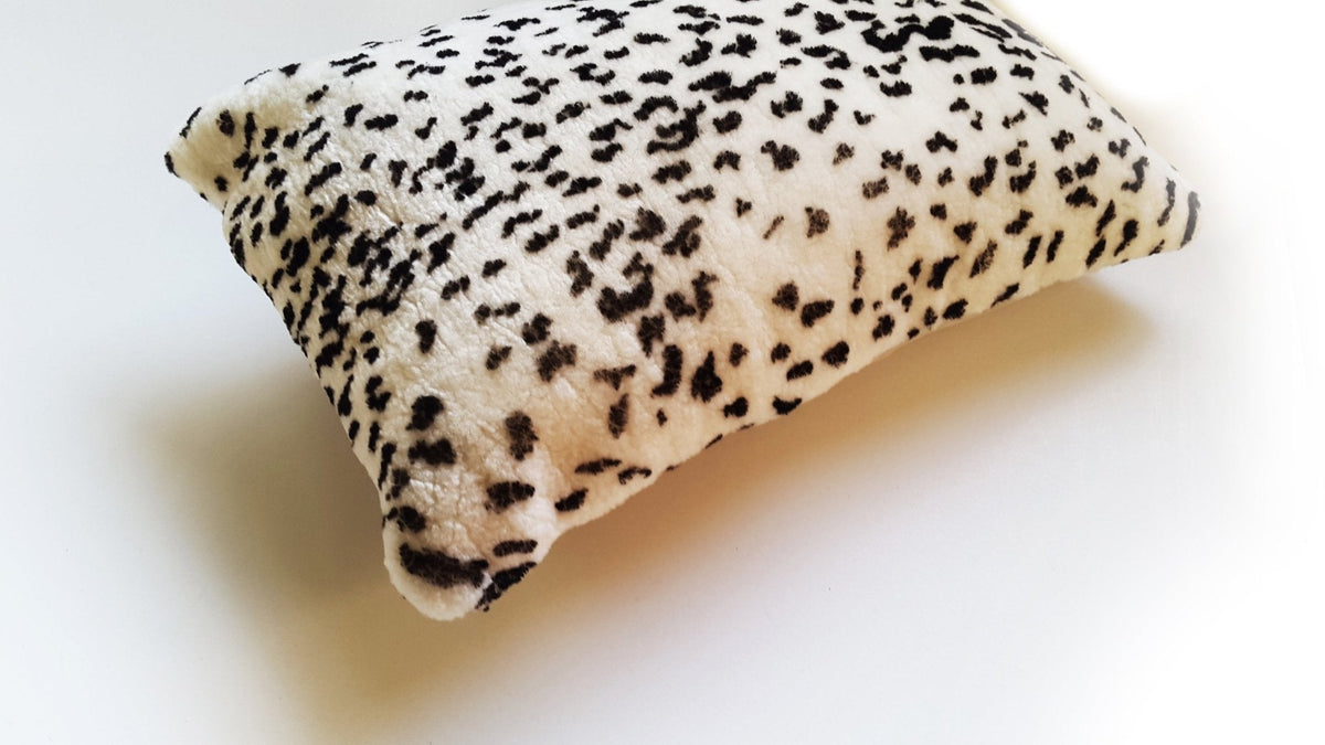 Shearling Leopard Square Pillow, photo 2 of 6