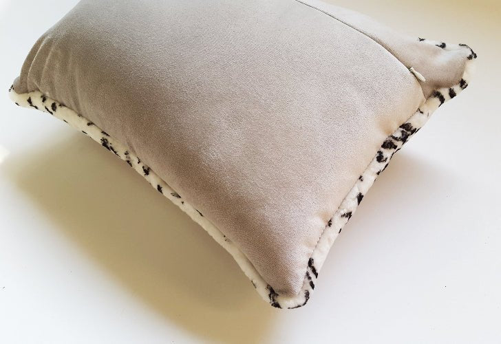 Shearling Leopard Square Pillow, photo 4 of 6