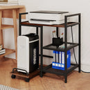 Printer Stand with Charging Station and Storage Shelves by LJGDeals