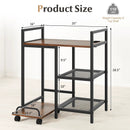Printer Stand with Charging Station and Storage Shelves by LJGDeals