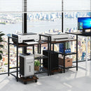 Printer Stand with Charging Station and Storage Shelves by LJGDeals