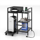 Printer Stand with Charging Station and Storage Shelves by LJGDeals