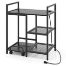 Printer Stand with Charging Station and Storage Shelves by LJGDeals