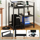 Printer Stand with Charging Station and Storage Shelves by LJGDeals