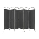 6 Feet 6-Panels Freestanding Folding Privacy Screen-White by LJGDeals