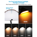 DLA05 8-Pack 5W 5CCT 1800K/2700K/3000K/4000K/5000K Low Voltage Integrated LED Outdoor Fence Deck Down Lights Package, 12V LED Step Patio Landscape Lights