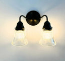 Antique Bell Glass Wall Sconces by The Lamp Goods