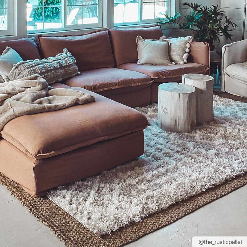 Prompton Cream Plush Area Rug