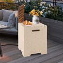 2-in-1 Gas Tank Holder Side Table with Protective Cover by LJGDeals