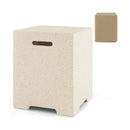 2-in-1 Gas Tank Holder Side Table with Protective Cover by LJGDeals