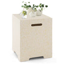 2-in-1 Gas Tank Holder Side Table with Protective Cover by LJGDeals