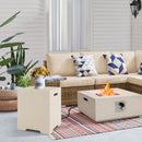 2-in-1 Gas Tank Holder Side Table with Protective Cover by LJGDeals