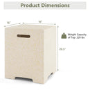 2-in-1 Gas Tank Holder Side Table with Protective Cover by LJGDeals