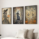 Witchy Halloween Fall Decor Modern Wall Art Print by Wall Art Set