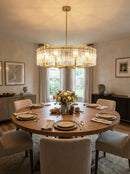 Pure copper Round Crystal Chandelier