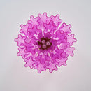 Purple Glass Tubes Murano Ceiling Lamp