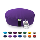 Zafu Meditation Cushion yoga pillow - Cotton & Organic Buckwheat Hull filling, Made in USA
