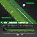 Putting Green Indoor Golf Putting Mat with Auto Ball Return 3 Putting Practice Balls by LJGDeals