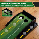Putting Green Indoor Golf Putting Mat with Auto Ball Return 3 Putting Practice Balls by LJGDeals