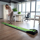 Putting Green Indoor Golf Putting Mat with Auto Ball Return 3 Putting Practice Balls by LJGDeals