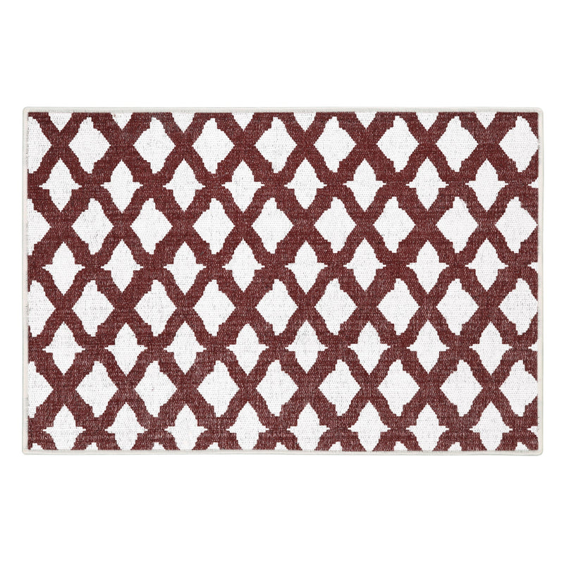 Sussexhome Floral Collection 2 x 3 Foot Heavy Duty Low Pile  Landing Rug Runner