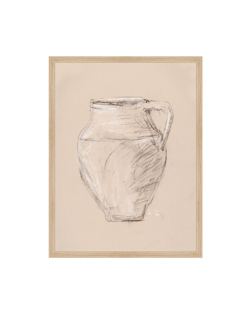Vase Drawing Sepia