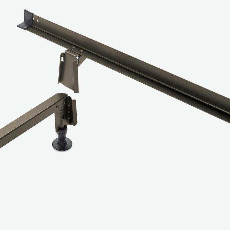 Queen size Steel Metal Bed Frame with Bolt-on Headboard Brackets, photo 2 of 3