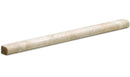 Queen Beige (Diana Royal) Marble 3/4" x 12" Bullnose Liner Polished Mosaic