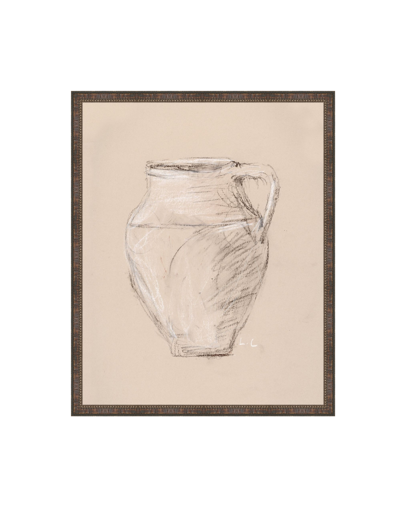 Vase Drawing Sepia