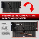 Tactical Rustic Hidden American Flag Gun Storage with Trap Door