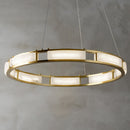 Round Qatar Alabaster Chandelier