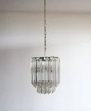 Quadriedri Murano Prisms Transparant Chandelier